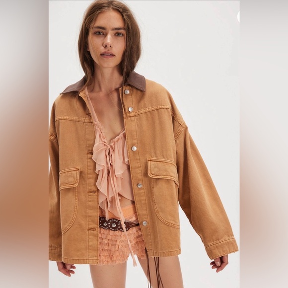 We The Free Jackets & Blazers - Lemon Denim Jacket NWOT meercat